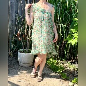 Zara silk floral sun dress
